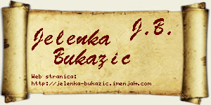Jelenka Bukazić vizit kartica